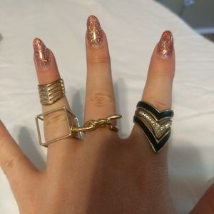 5 Ring Set Gold